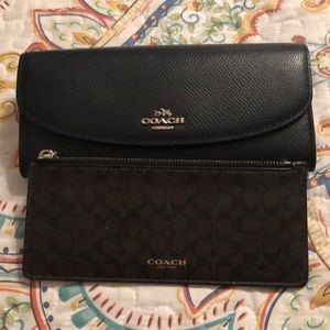 Coach black wallet
